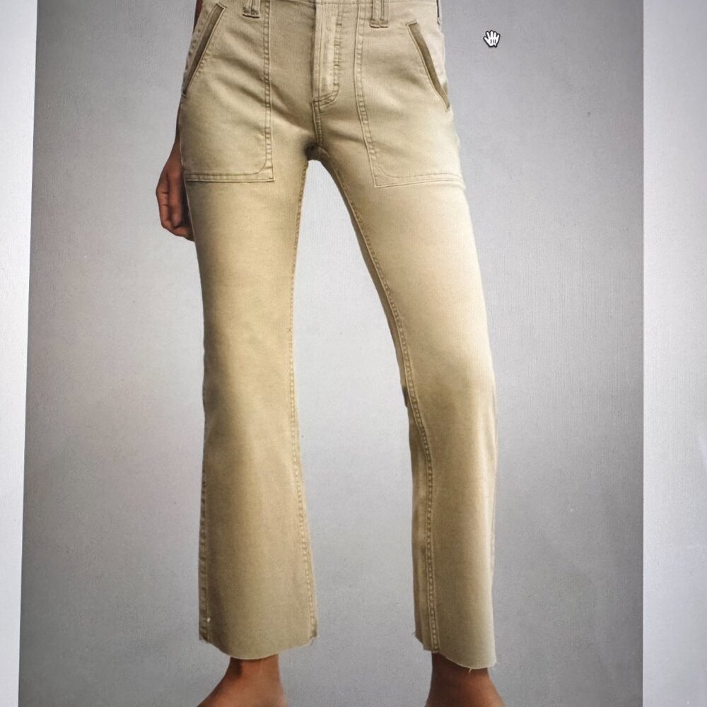 Anthrolopologie Yaya Crop Flare Pants by Pilcro